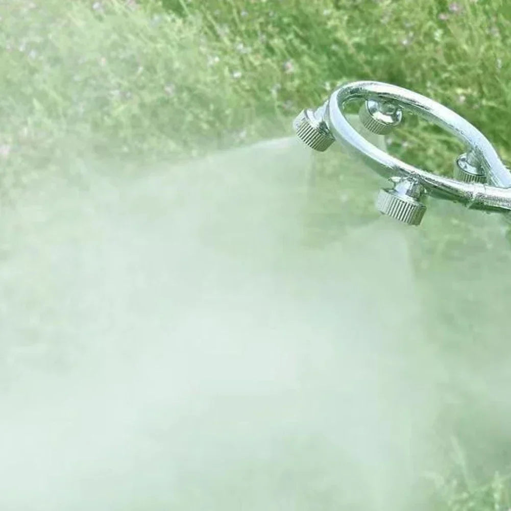 Garden Hose Nozzle High-Pressure Stainless Steel Multi-Spray