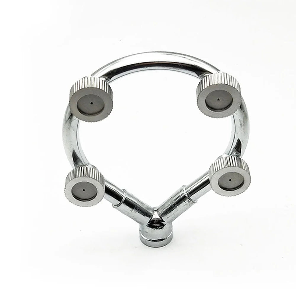 Garden Hose Nozzle High-Pressure Stainless Steel Multi-Spray
