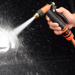 Garden Hose Nozzle Metal Jet-To-Fan Spray Trigger Lock
