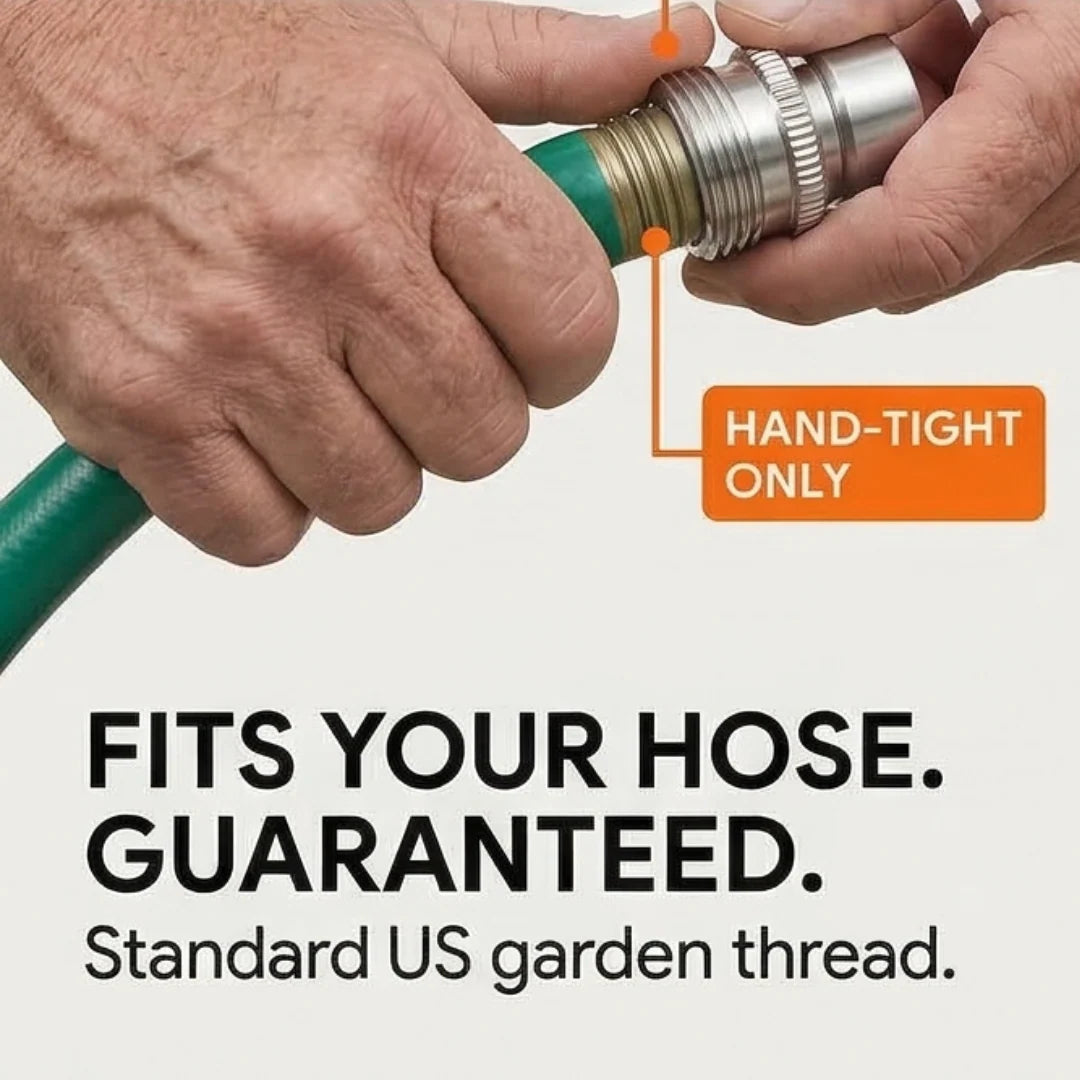 Garden Hose Quick-Connect Set of 4 304 Stainless Steel