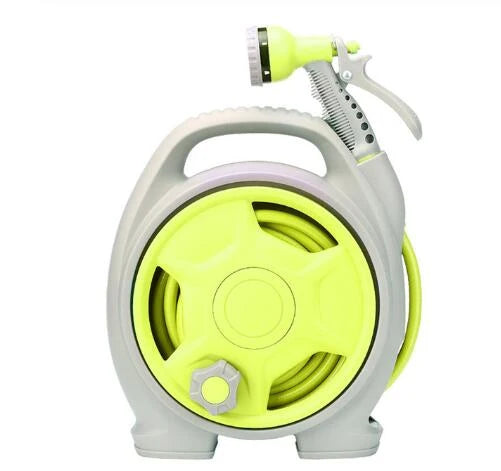 Garden Hose Reel Tangle-Free Portable Integrated Nozzle