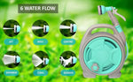 Garden Hose Reel Tangle-Free Portable Integrated Nozzle