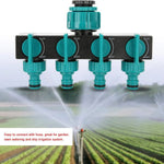 Garden Hose Splitter 4-Way Individual Flow Control