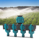 Garden Hose Splitter 4-Way Individual Flow Control