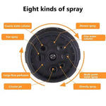 Garden Hose Spray Gun 8 Patterns Trigger Lock Non-Slip Grip