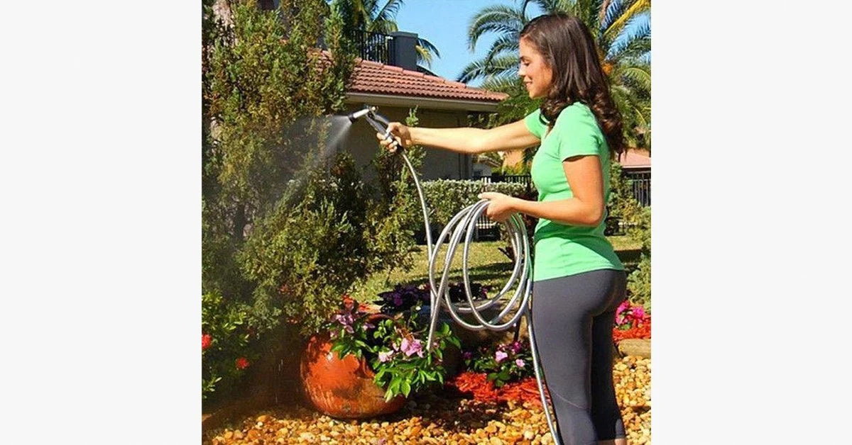 Garden Hose Stainless Steel Kink-Free 25 Or 50 Feet