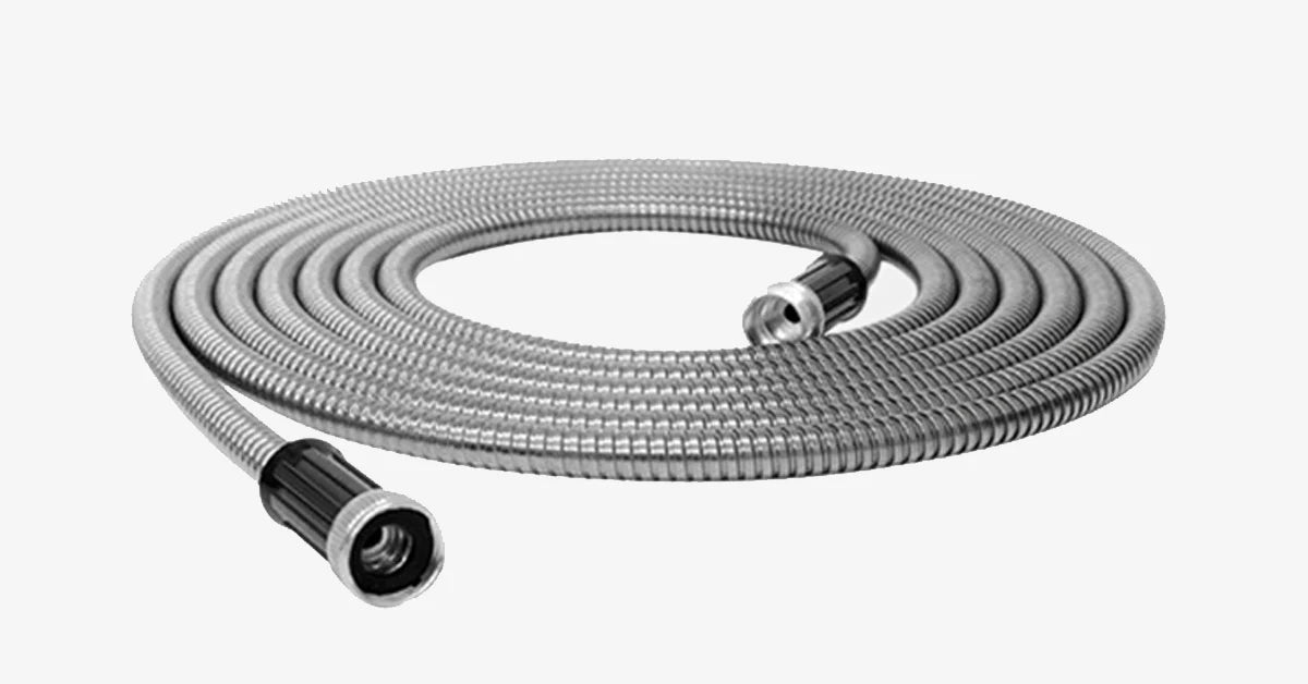 Garden Hose Stainless Steel Kink-Free 25 Or 50 Feet