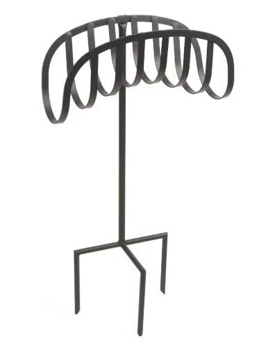 Garden Hose Stand Wrought Iron Rust-Resistant Freestanding Base