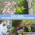 Garden Irrigation Kit 10m Hose & Adjustable Nozzles