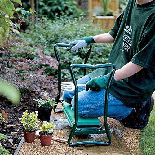 Garden Kneeler Bench Ergonomic Padded Waterproof Steel Frame