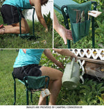Garden Kneeler Bench Ergonomic Padded Waterproof Steel Frame