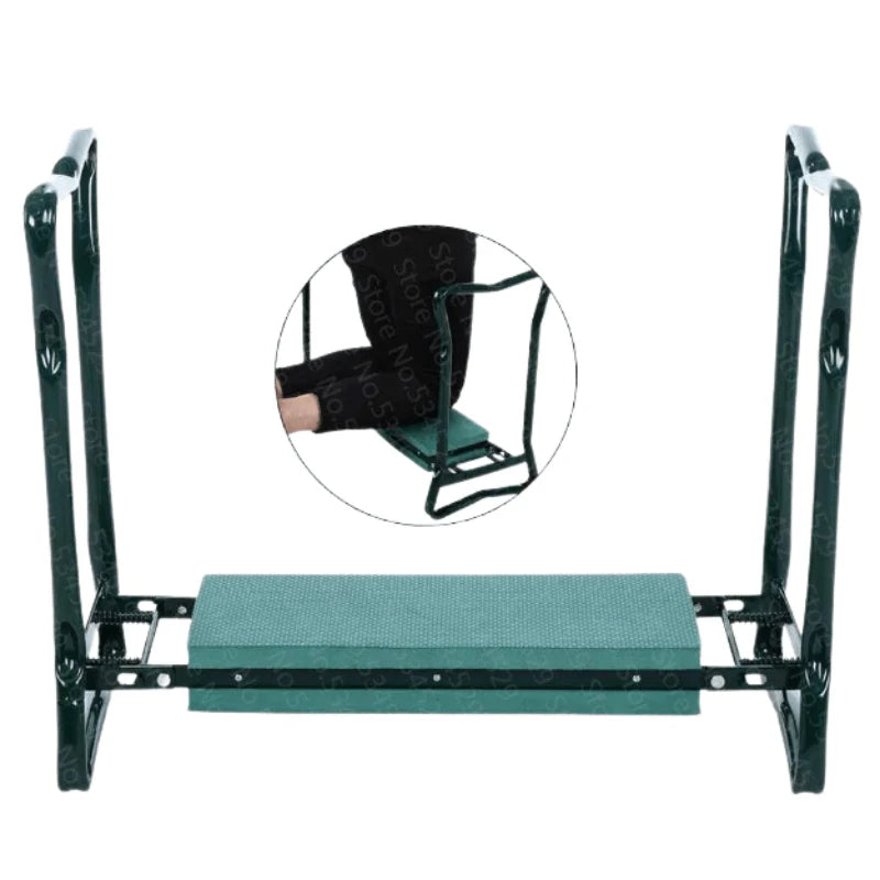 Garden Kneeler Bench Ergonomic Padded Waterproof Steel Frame