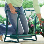 Garden Kneeler & Seat 34-Inch Padded Backrest Tool Pouch