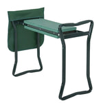 Garden Kneeler & Seat 34-Inch Padded Backrest Tool Pouch