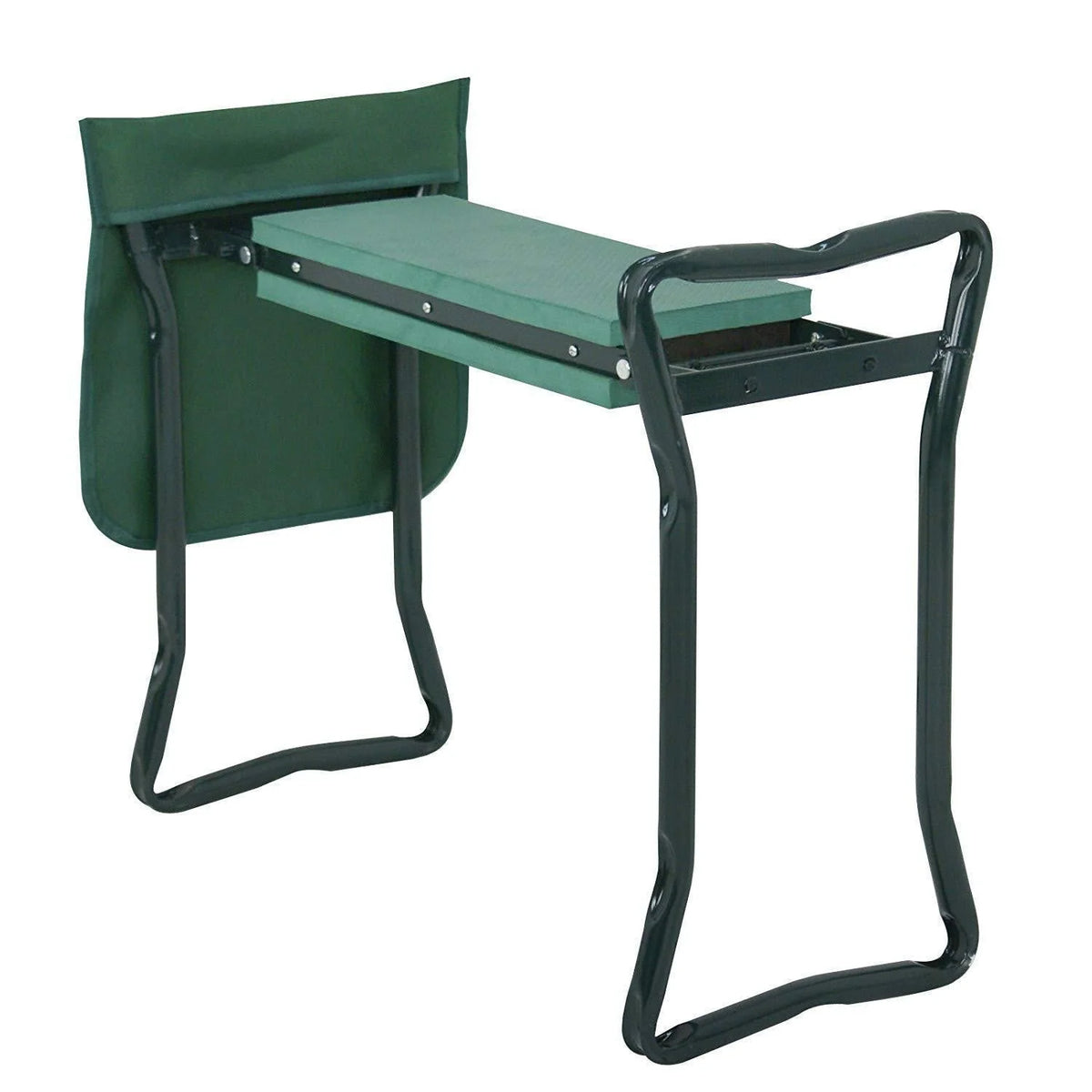 Garden Kneeler & Seat 34-Inch Padded Backrest Tool Pouch