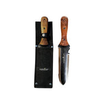 Garden Knife Stainless Steel Full-Tang Blade Walnut Handle & Nylon Sheath