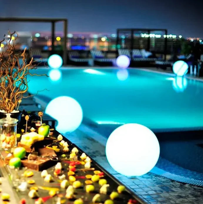 Garden Lamp Globe Warm White LED & Weatherproof
