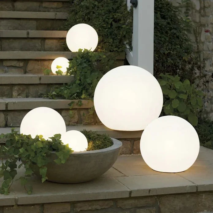 Garden Lamp Globe Warm White LED & Weatherproof