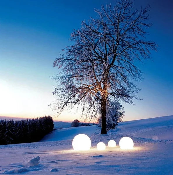 Garden Lamp Globe Warm White LED & Weatherproof
