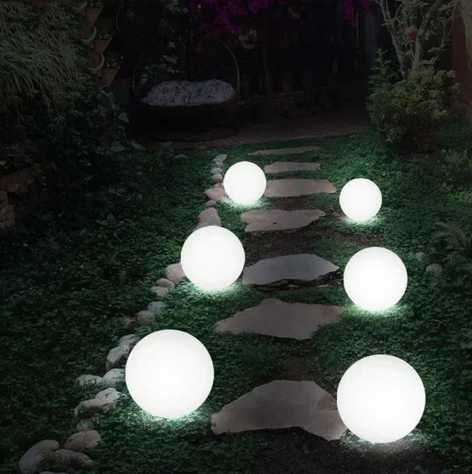 Garden Lamp Globe Warm White LED & Weatherproof