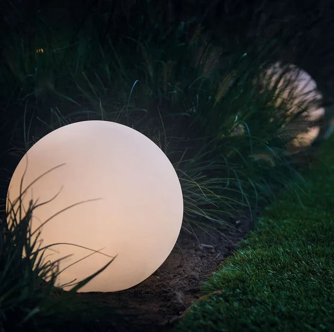 Garden Lamp Globe Warm White LED & Weatherproof
