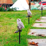 Garden Lamp Owl-Shaped Solar-Powered Auto On/Off
