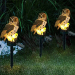 Garden Lamp Owl-Shaped Solar-Powered Auto On/Off