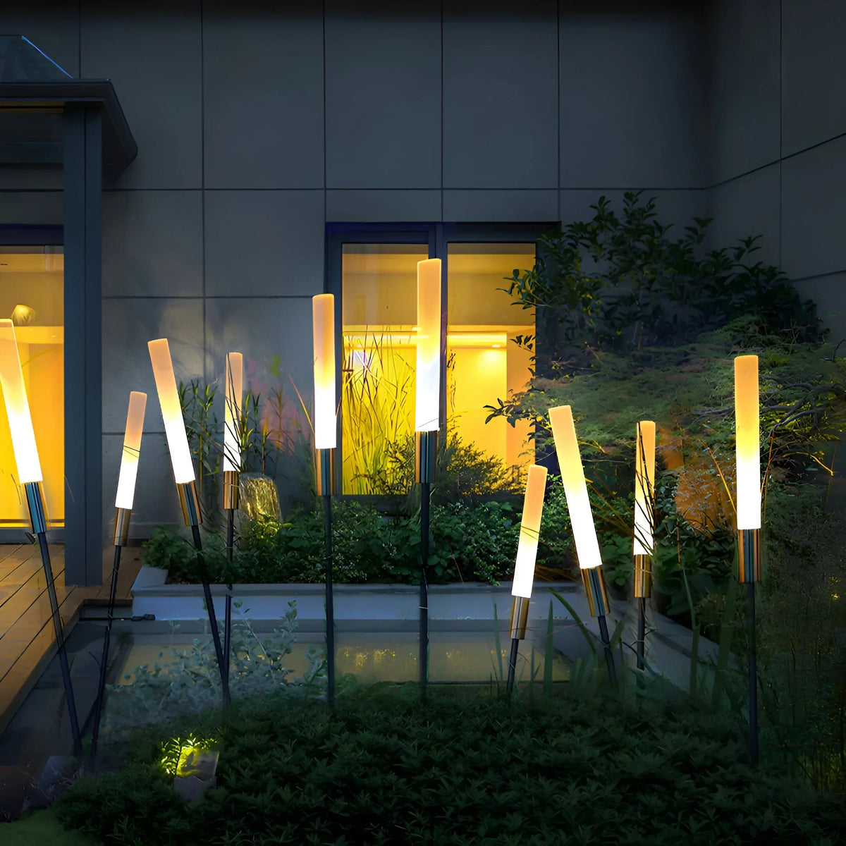Garden Light LED Metal & Acrylic Solar-Powered Option