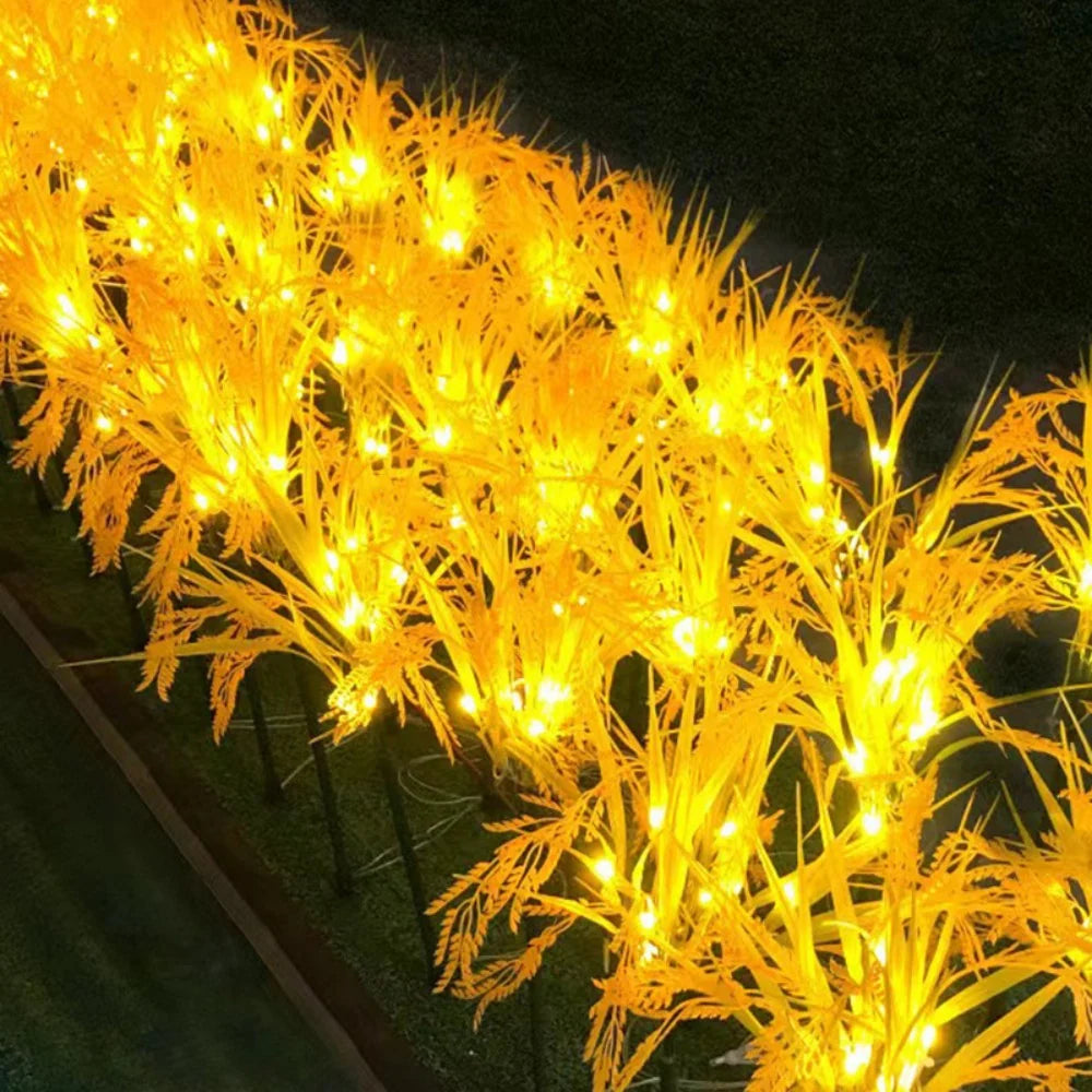 Garden Light Solar Powered Seven-Head Warm Glow