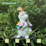 Garden Light Weatherproof Resin Bunny & Butterfly