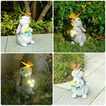 Garden Light Weatherproof Resin Bunny & Butterfly