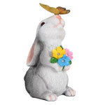 Garden Light Weatherproof Resin Bunny & Butterfly
