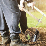 Garden Mattock Pick Double-Headed Stainless Steel Wood Handle