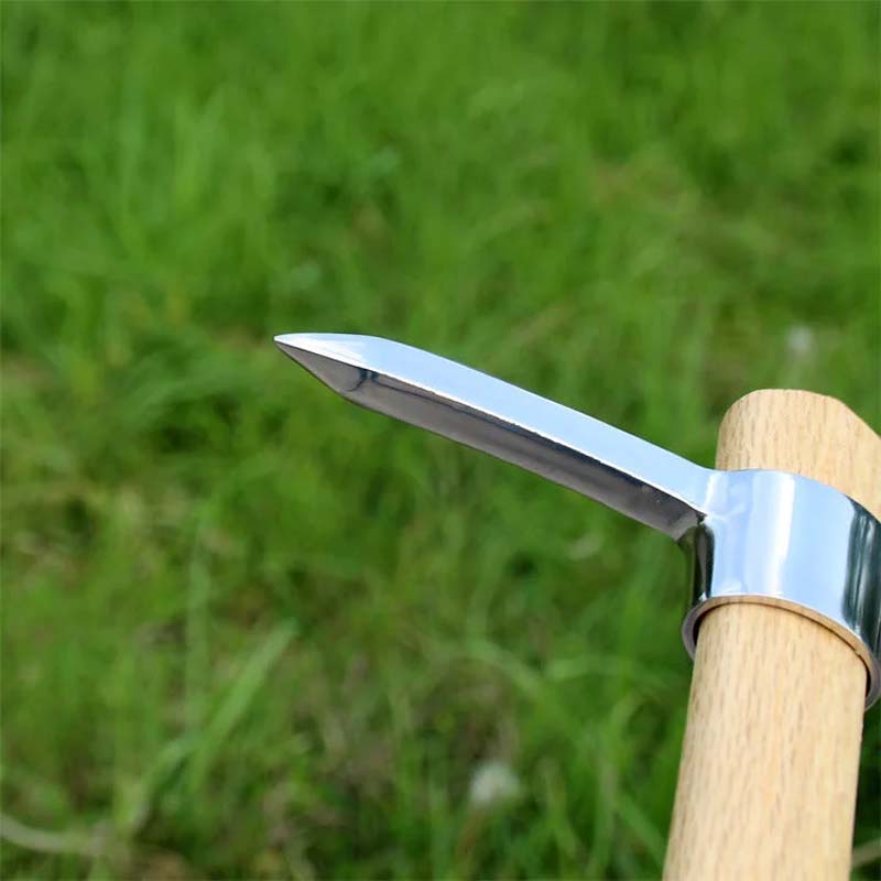 Garden Mattock Pick Double-Headed Stainless Steel Wood Handle