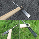 Garden Mattock Pick Double-Headed Stainless Steel Wood Handle