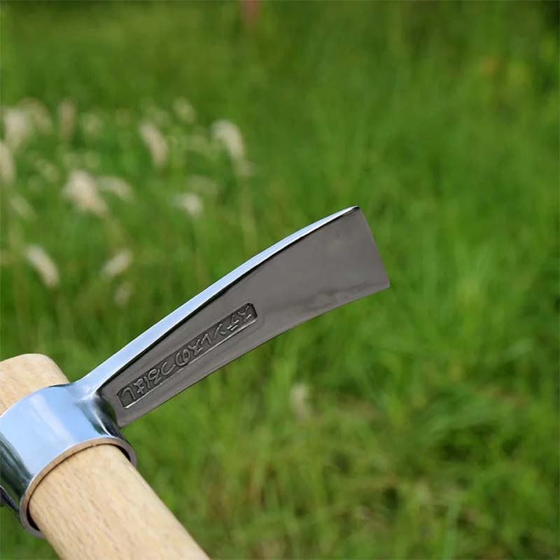 Garden Mattock Pick Double-Headed Stainless Steel Wood Handle