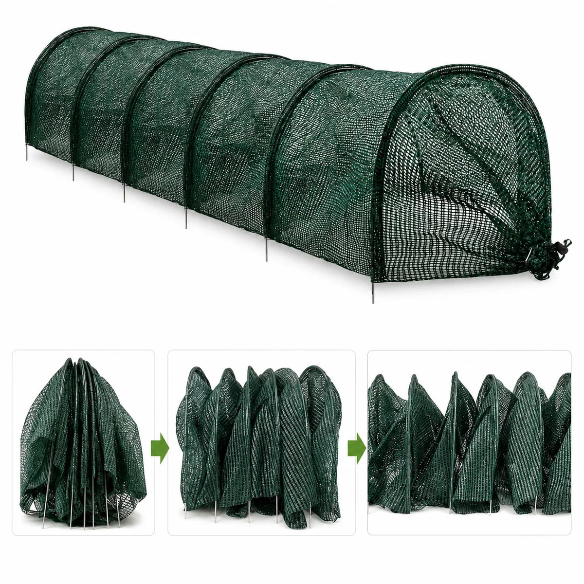 Garden Netting Tunnel Fine Mesh Insect & Bird Protection