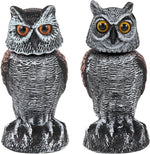 Garden Owl Decoy Wind-Powered Rotating Head 2-Pack
