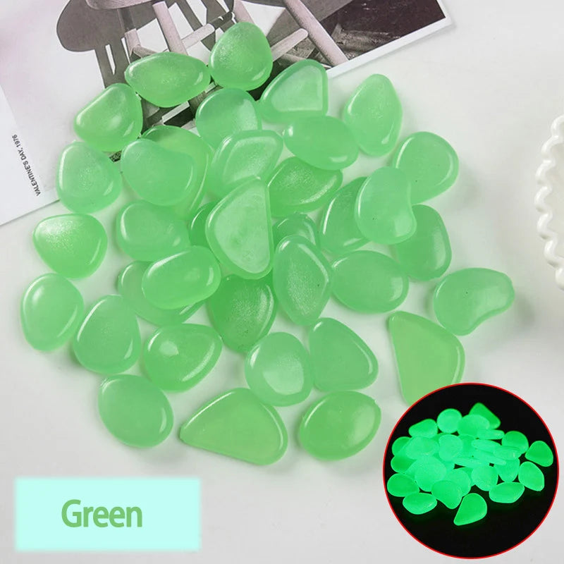 Garden Pebbles Glow In The Dark Waterproof & Non-Toxic