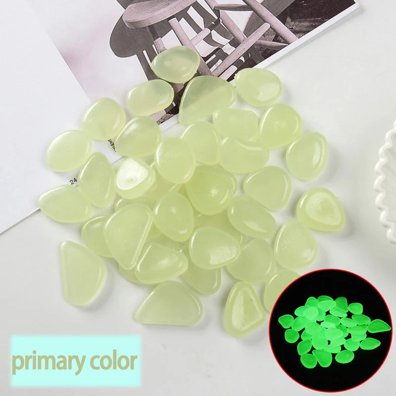 Garden Pebbles Glow In The Dark Waterproof & Non-Toxic