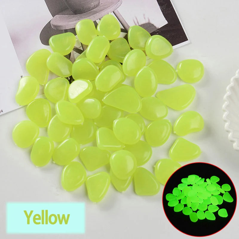 Garden Pebbles Glow In The Dark Waterproof & Non-Toxic