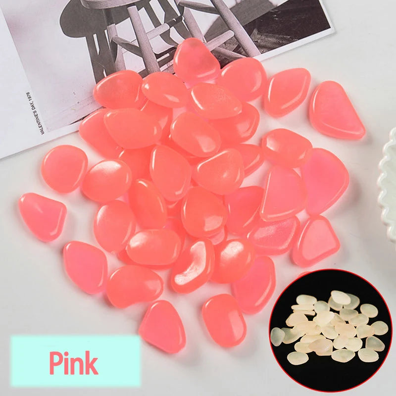 Garden Pebbles Glow In The Dark Waterproof & Non-Toxic