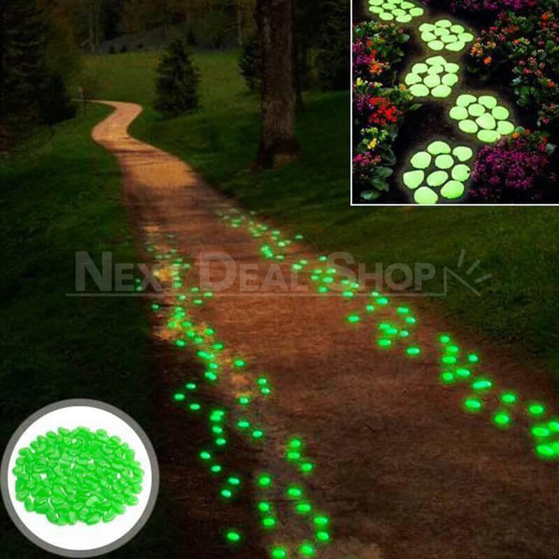Garden Pebbles Glow In The Dark Waterproof & Non-Toxic