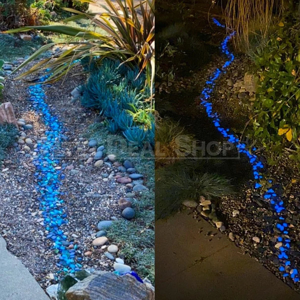 Garden Pebbles Glow In The Dark Waterproof & Non-Toxic