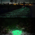 Garden Pebbles Glow-in-the-Dark Sunlight-Charged Resin