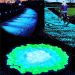 Garden Pebbles Glow-in-the-Dark Sunlight-Charged Resin