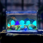 Garden Pebbles Glow-in-the-Dark Sunlight-Charged Resin