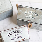 Garden Planter Metal Hemp Rope Handles