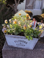 Garden Planter Metal Hemp Rope Handles