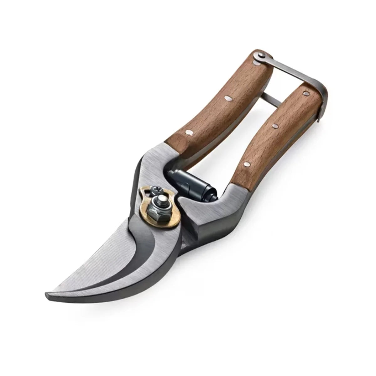 Garden Pruning Shears Adjustable Stainless Steel Blades Beechwood Handle with Storage Box